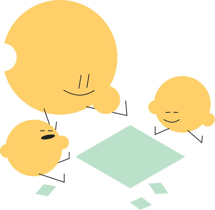 Coin play illustration